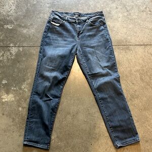 Judy Blue size 11 mid rise, boyfriend fit skinny jeans